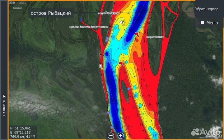 Карты глубин C-map Иртыш-Обь, Ханты, Приобье