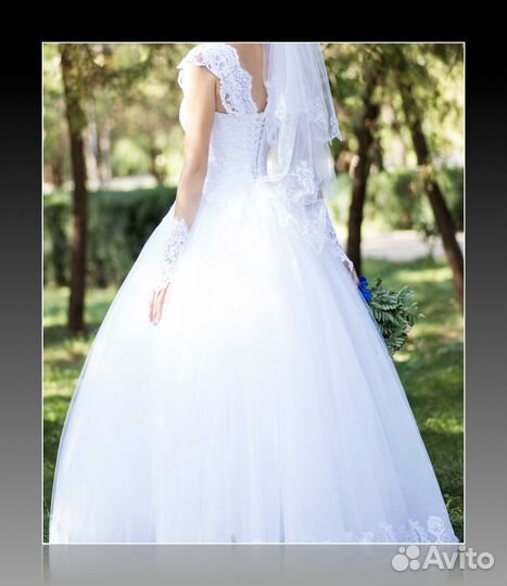 Свадебное платье белое