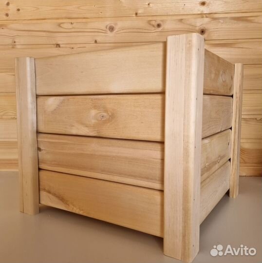 Деревянные кашпо для цветов