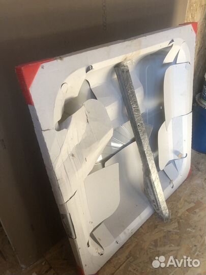 Душевой поддон 90х90 новый стальной