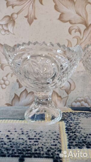 Хрустальные вазочки (креманки) на ножке