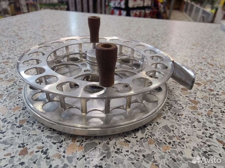 Катушка рыболовная инерционная СССР, ручная работа