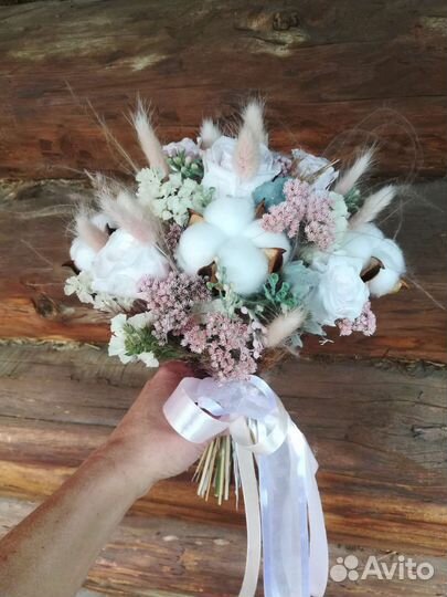 Букет невесты из сухоцветов