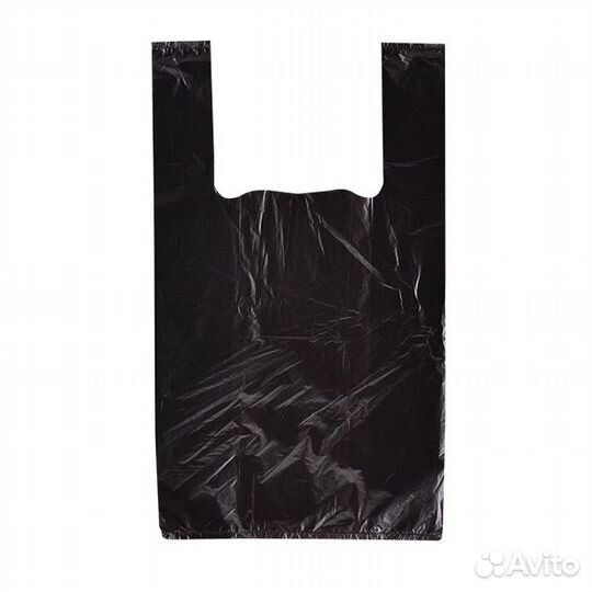 Пакет-майка 24*44 11мк черная 100/уп. 5000/пак Ф