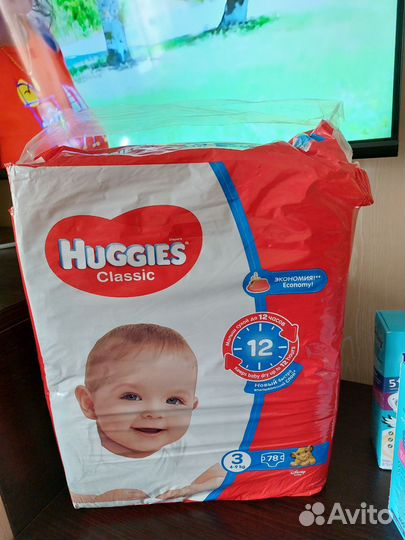 Памперсы huggies ciassik 3