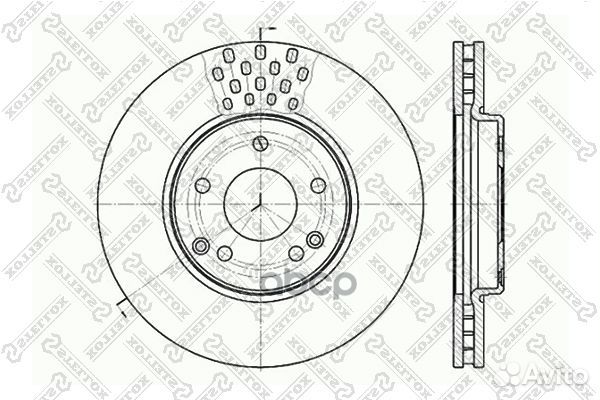 6020-3341V-SX диск тормозной передний MB W210