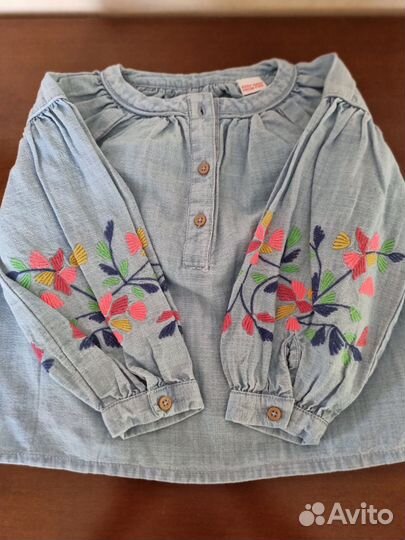 Рубашка джинсовая для девочки