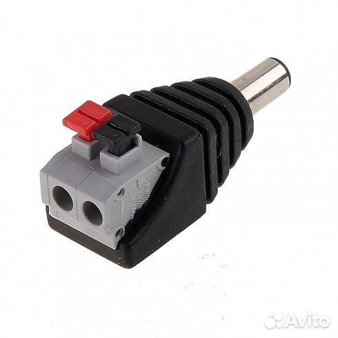 Разъем питания штекер FW-16 пружинный зажим 
