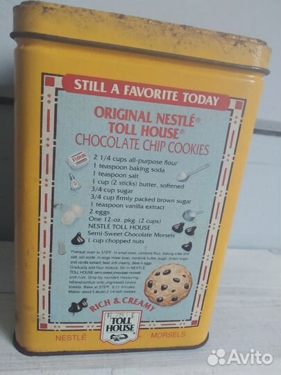 Винтажная жестяная банка Nestle