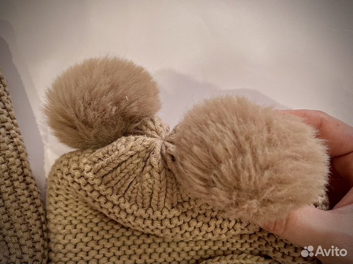 Шапка и снуд Zara для девочки весна осень 46 48