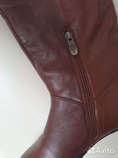 Сапоги. Нат.кожа.зима. стелька 26,5, на шир.голен