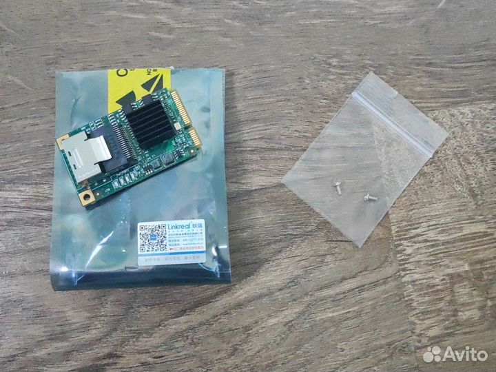 Плата Linkreal Mini PCIe на 4 SATA