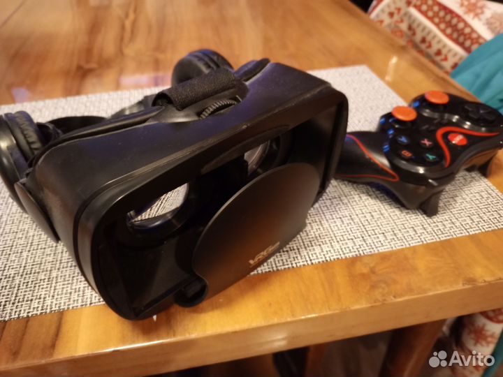 Vr очки VRG PRO+ с наушниками и игровым геймпадом