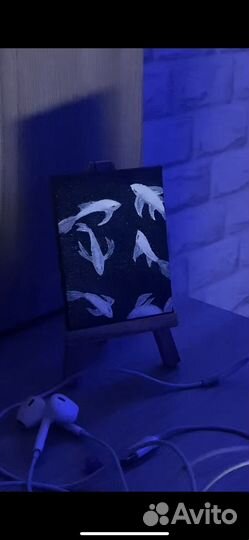 Мини картина акрилом 6x8