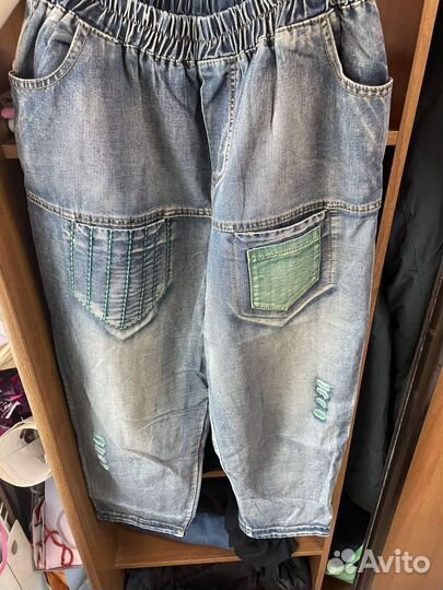 Джинсы бананы женские