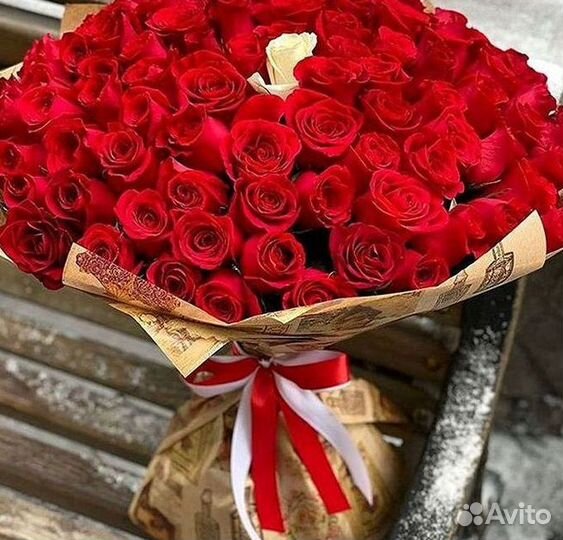 101 Роза Цветы Букеты 51 25 Роз Доставка