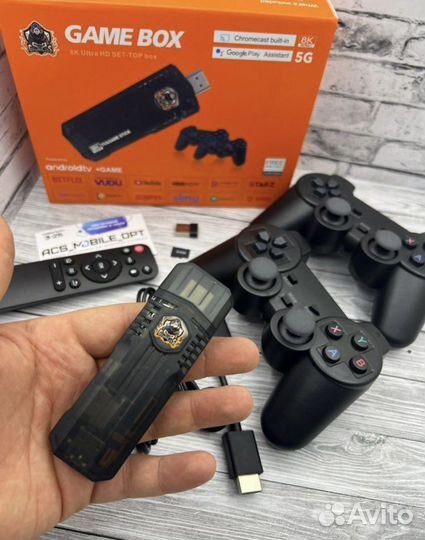 Андроид тв приставка Game stick на 64 гб опт