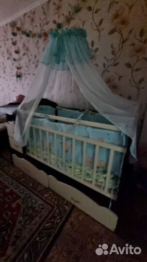 Люлька-переноска,кровать-трансформер с маятником