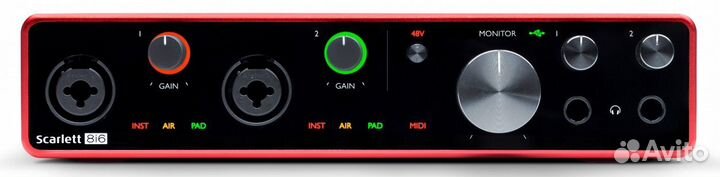 Аудиоинтерфейс usb Focusrite Scarlett 8i6 3rd Gen