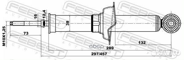 Амортизатор зад прав/лев 04658544R Febest