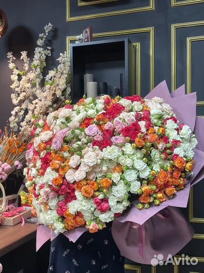 Пионовидные розы премиум