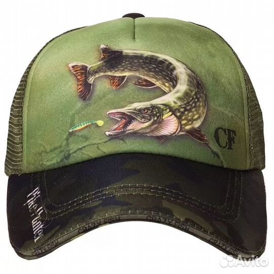 Кепка, бейсболка Crazy Fish Pike Hunter S kid size
