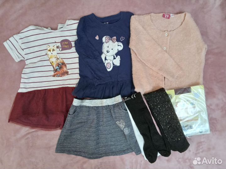 Одежда для девочки 4-5 лет пакеты(весна/лето)