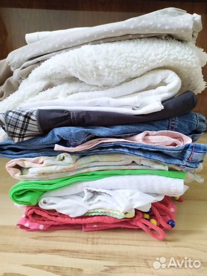 Много одежды для девочки р.104