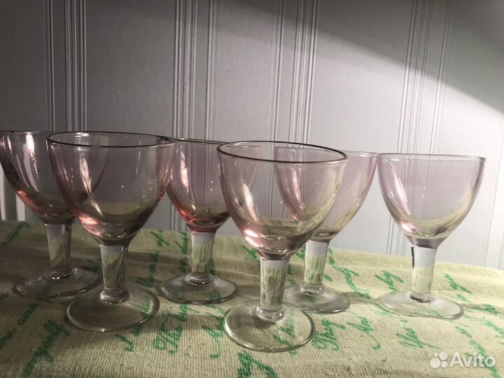 Рюмки цветное стекло СССР