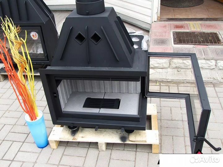 Угловая Каминная топка Альфа 700L