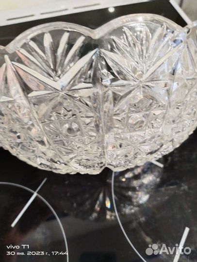 Салатник хрустальный большой