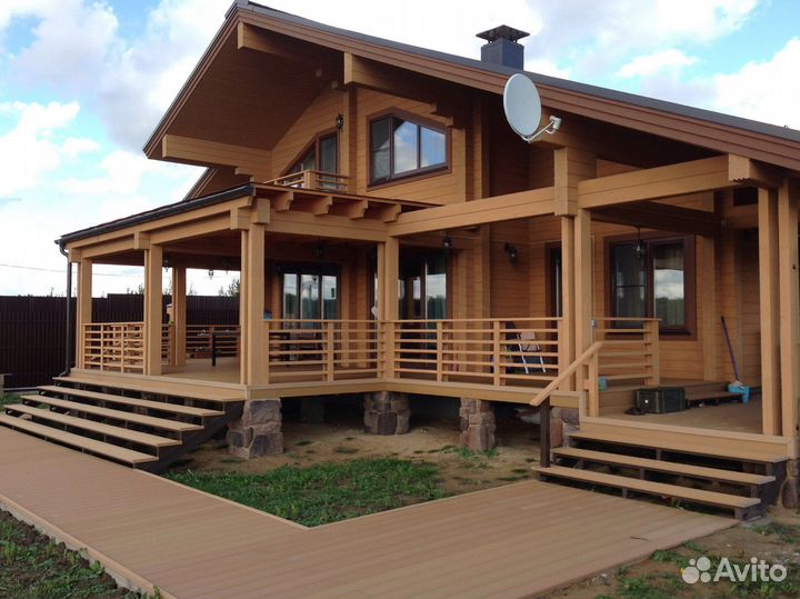 Строительство террас пристроек веранд