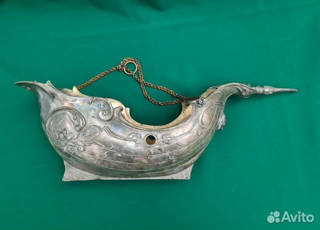 Кашпо корабль 19в