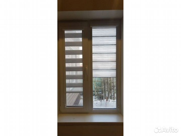 Рулонные шторы день ночь зебра C976