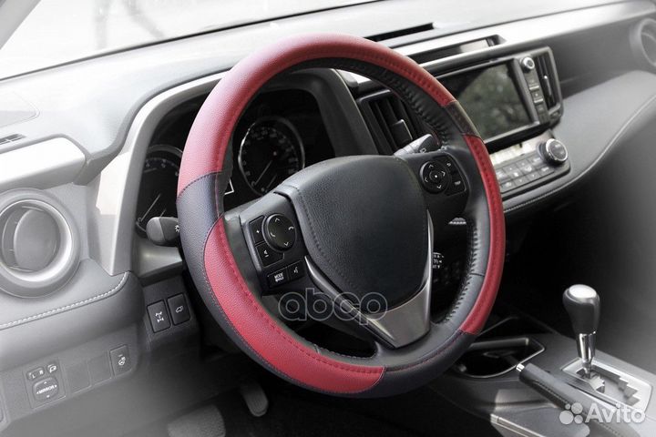 Оплетка, иск. кожа, коричневая/черная, 40 см