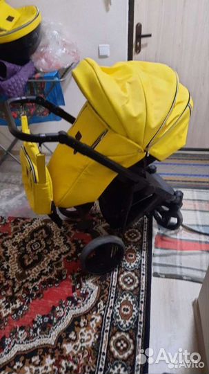 Коляска 2 в 1 эко кожа