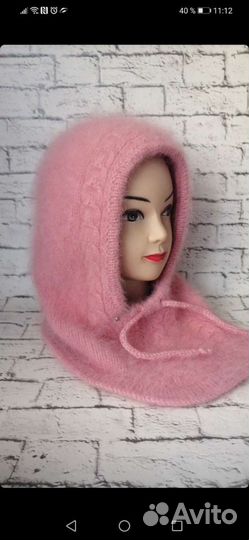 Капор из пуха норки