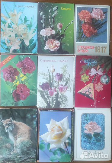 Открытки и календарики СССР