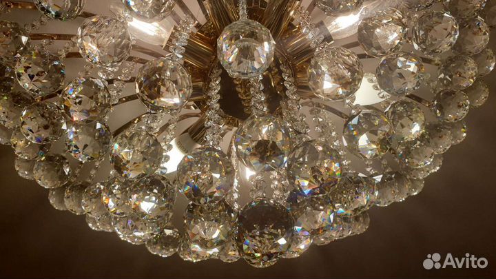 Люстра девятирожковая хрусталь евросвет