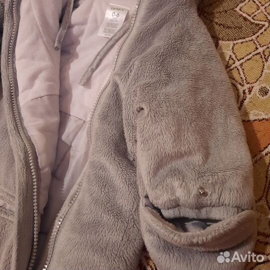 Утепленный плюшевый конверт для малыша