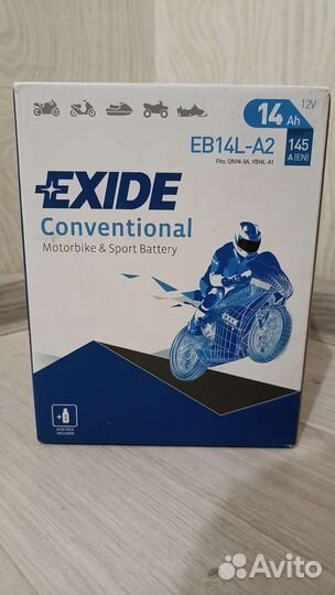 Аккумулятор для мототехники exide EB14L-A2 145 А