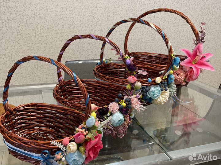 Корзина с декором