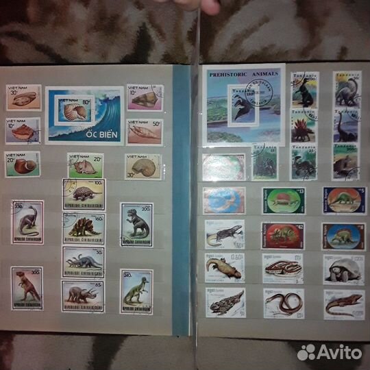 Марки коллекция на тему флора и фауна