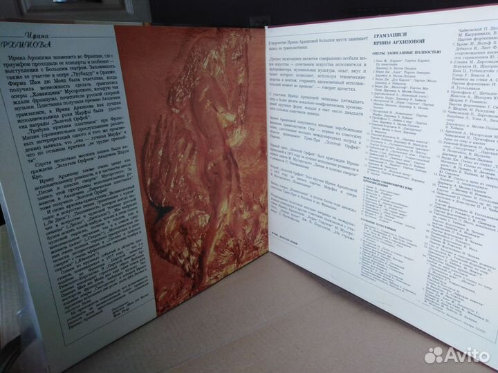 Виниловые пластинки Ирина Архипова 2шт