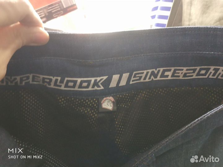 Мото джинсы hyperlook raven размер L