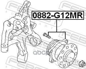 Ступица задняя subaru impreza G12 2007-2011 088