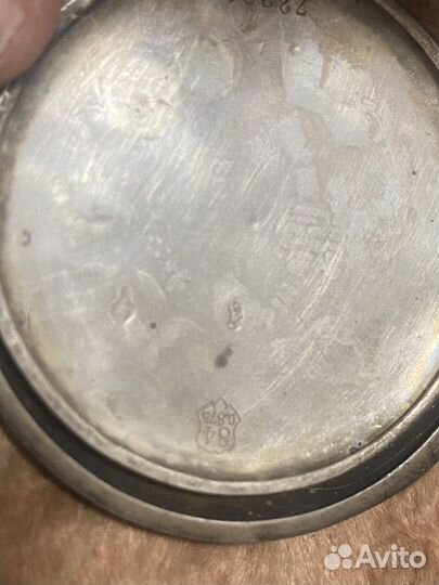 Часы карманные серебро 84 проба