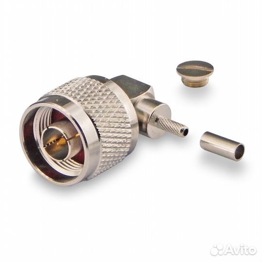 Разъем N(male) - RG174, RG316 угловой обжимной