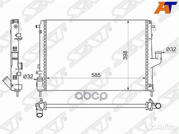 Радиатор Nissan Almera 12- / Terrano 14- / Rena