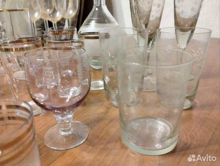 Бокалы, рюмки, стаканы СССР